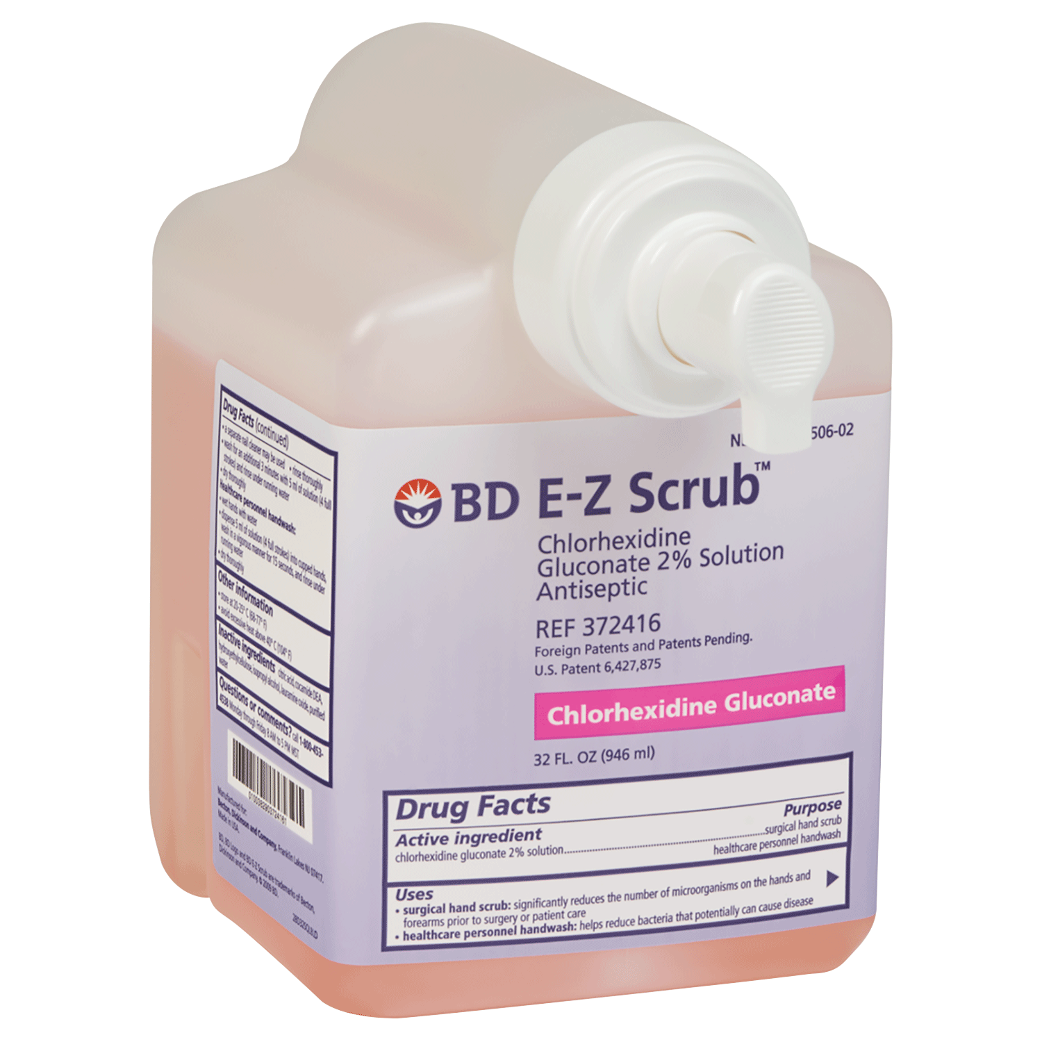 BD EZ Scrub™ Chlorhexidine Gluconate 2 Solution Antiseptic Hand